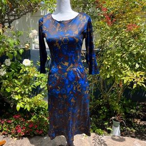 Early 1960s midi evening dress size small